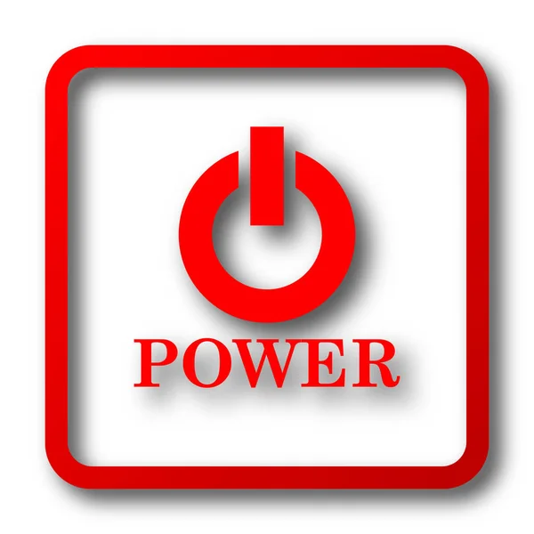 Power Taste Symbol Internet Taste Auf Weißem Hintergrund — Stockfoto