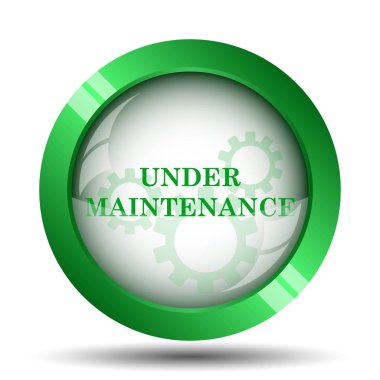 Bakım simgenin altında. Beyaz arka plan üzerinde Internet düğmesi