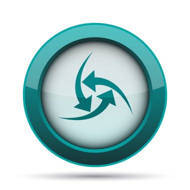 Simge değiştir. Beyaz arka plan üzerinde Internet düğmesi