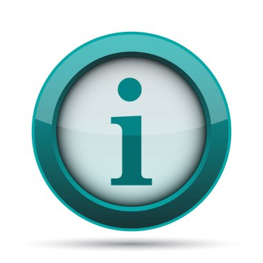 bilgi simgesi. Beyaz arka plan üzerinde Internet düğmesi