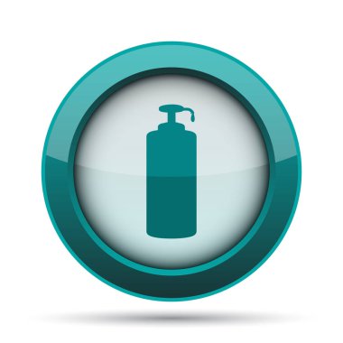 Sabun simgesi. Beyaz arka plan üzerinde Internet düğmesi