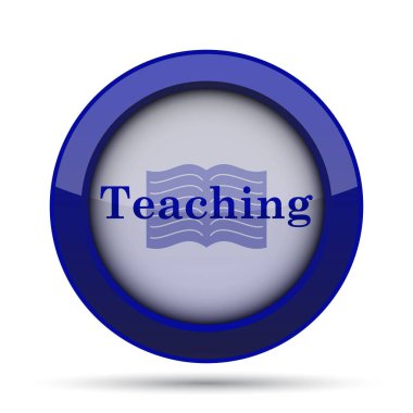 Öğretim simgesi. Beyaz arka plan üzerinde Internet düğmesi