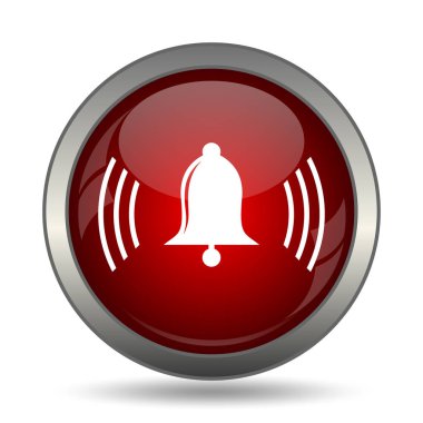 Zil simgesini. Beyaz arka plan üzerinde Internet düğmesi