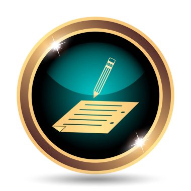 Simgesi abone. Beyaz arka plan üzerinde Internet düğmesi