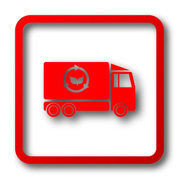 Eco vrachtwagen pictogram — Stockfoto