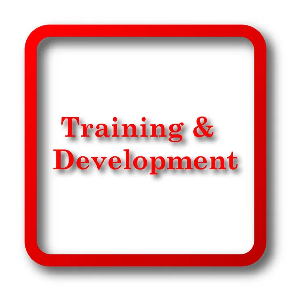 Training Development Icon Internet Button White Background — Stock Photo, Image