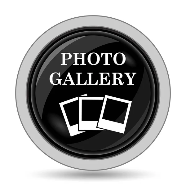 Photo Gallery Icon Internet Button White Background — Stock Photo, Image