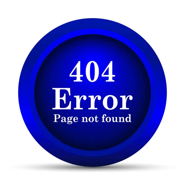 Icône Erreur 404 Bouton Internet Sur Fond Blanc — Photo