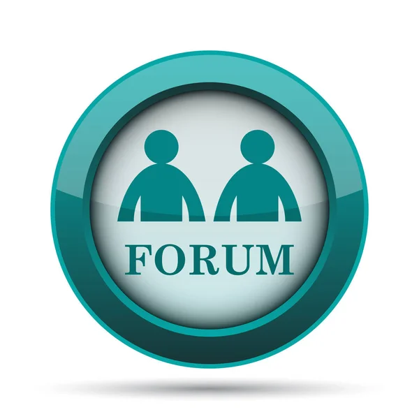 Forum icon. Internet button on white background