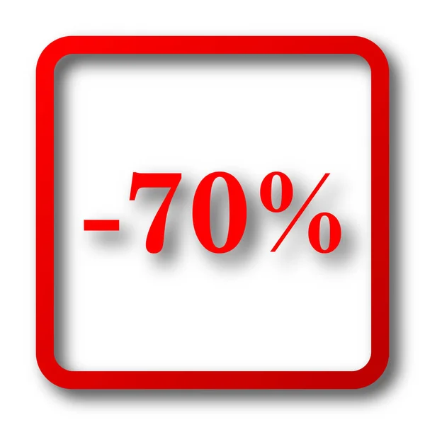 70 % sleva ikona — Stock fotografie