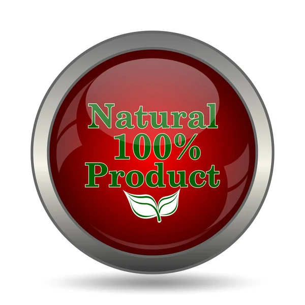 100% naturalny produkt ikona — Zdjęcie stockowe