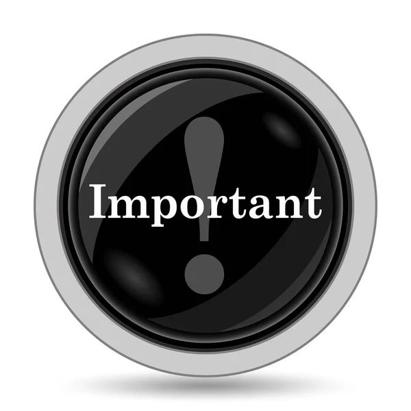 Important Icon Internet Button White Background — Stock Photo, Image