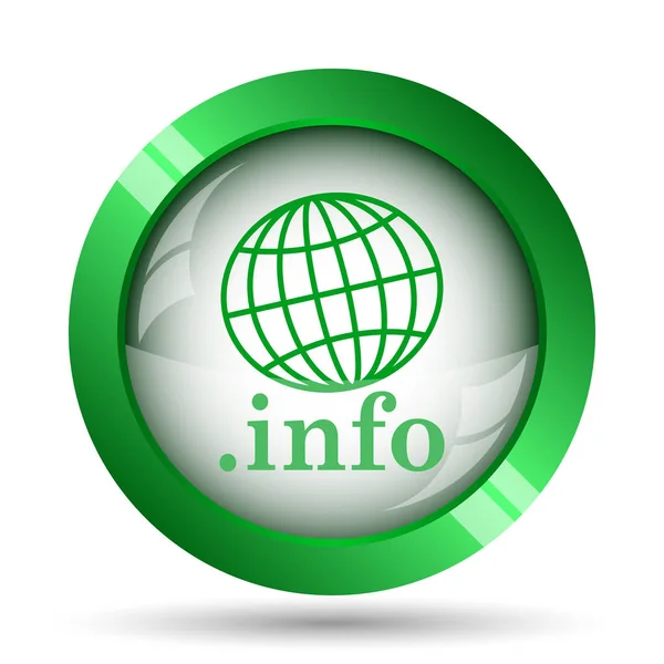 Info Symbol Internet Taste Auf Weißem Hintergrund — Stockfoto