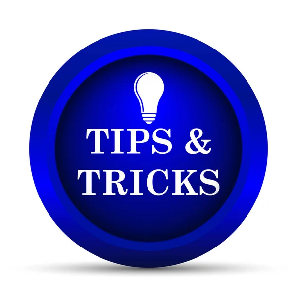 Tips Tricks Icon Internet Button White Background — Stock Photo, Image