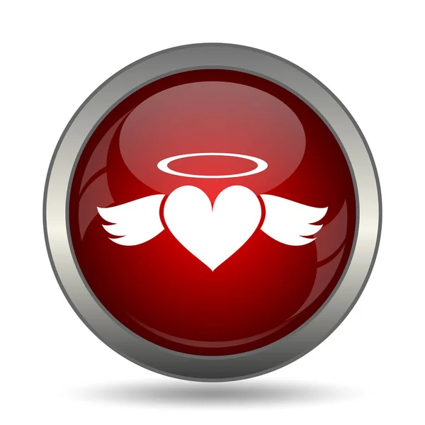 Corazón ángel icono — Foto de Stock