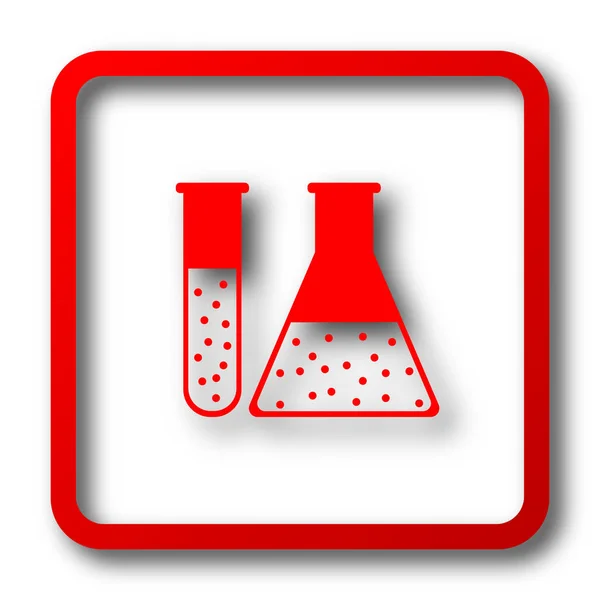化学集图标 白色背景上的互联网按钮 — 图库照片