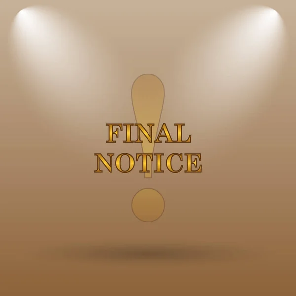 Final notice icon