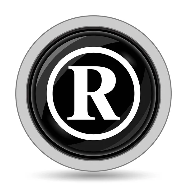 Registered Mark Icon Internet Button White Background — Stock Photo, Image