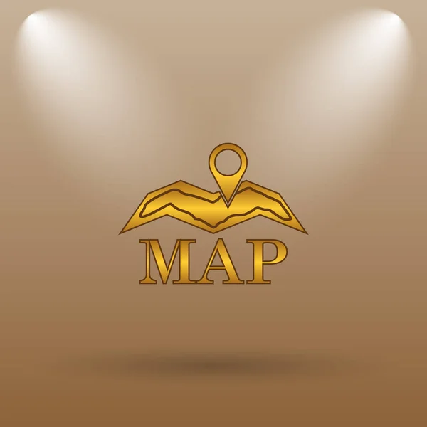 Mapa Icono —  Fotos de Stock