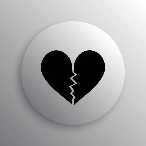 Összetört szív ikon — Stock Fotó