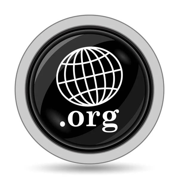 组织图标 白色背景上的互联网按钮 — 图库照片