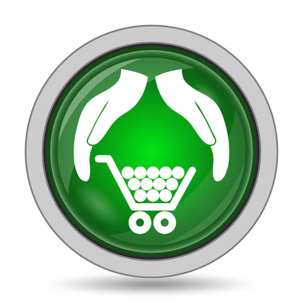 Bescherming van de consument, bescherming van de handen-pictogram — Stockfoto