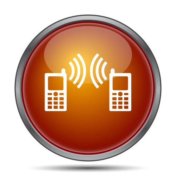 Communication icon. Internet button on white background