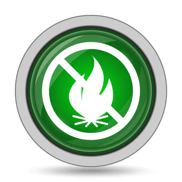 Fuego icono prohibido — Foto de Stock
