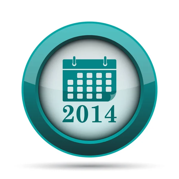 Kalendersymbol 2014 Internet Taste Auf Weißem Hintergrund — Stockfoto