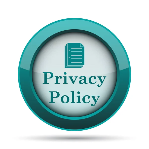 Privacy Policy Icon Internet Button White Background — Stock Photo, Image