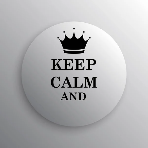 Keep calm icon — Stock Photo, Image