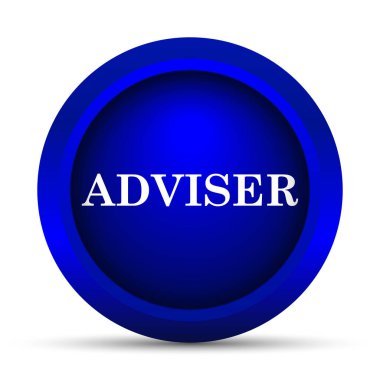 Danışmanı simgesi. Beyaz arka plan üzerinde Internet düğmesi