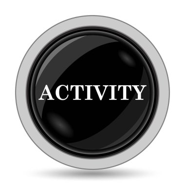 Etkinlik simgesi. Beyaz arka plan üzerinde Internet düğmesi