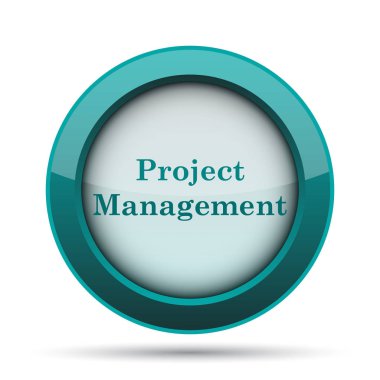 Proje Yönetimi simgesi. Beyaz arka plan üzerinde Internet düğmesi