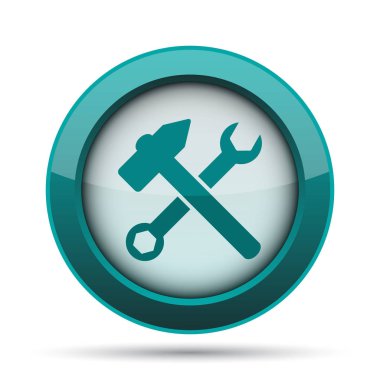 Araçlar simgesi. Beyaz arka plan üzerinde Internet düğmesi