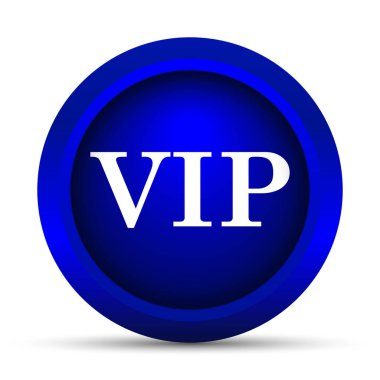 VIP simgesi. Beyaz arka plan üzerinde Internet düğmesi