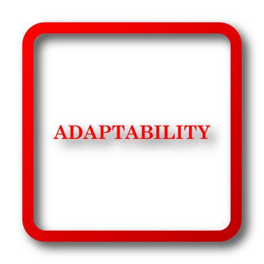 Adaptasyon simgesi. Beyaz arka plan üzerinde Internet düğmesi