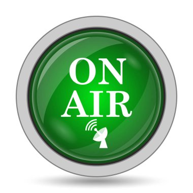 Hava simgesi. Beyaz arka plan üzerinde Internet düğmesi