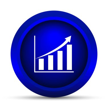 Grafik simgesini. Beyaz arka plan üzerinde Internet düğmesi