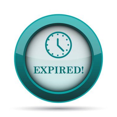 Süresi dolan simgesi. Beyaz arka plan üzerinde Internet düğmesi