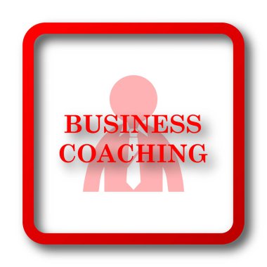 İş koçluk simgesi. Beyaz arka plan üzerinde Internet düğmesi