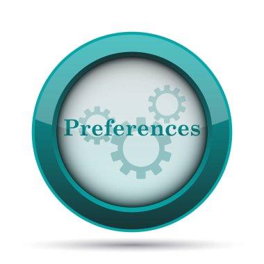 Tercihler simgesi. Beyaz arka plan üzerinde Internet düğmesi