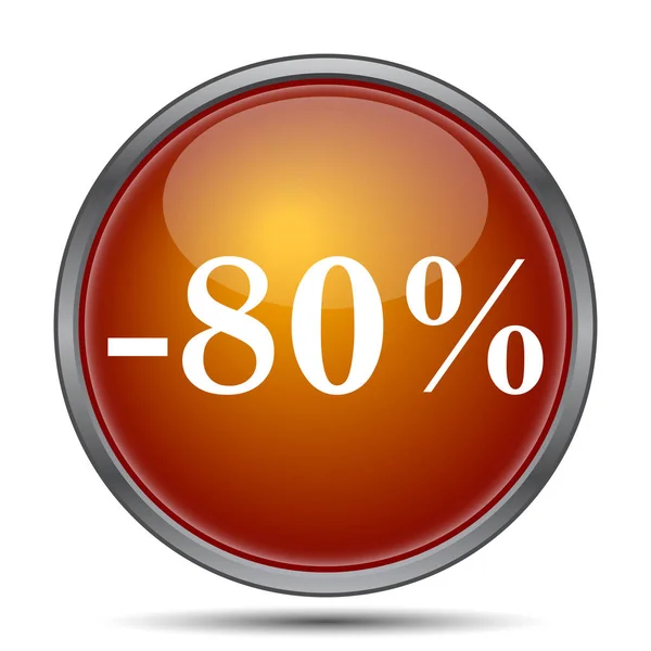 80 percent discount icon — Stock Photo, Image