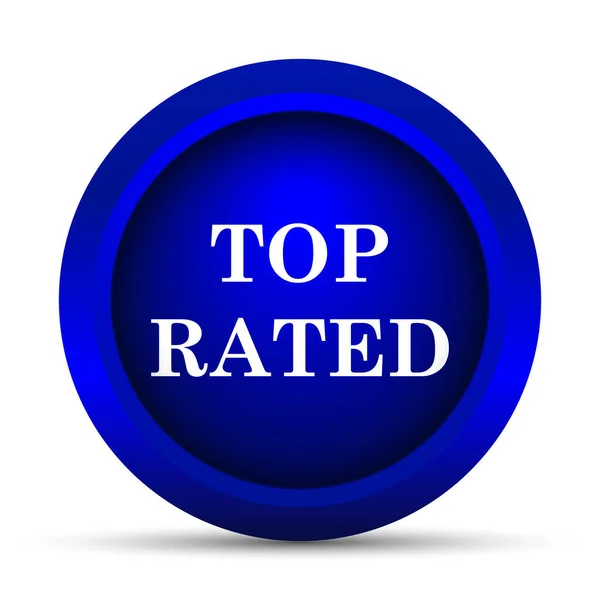 Top rated  icon. Internet button on white background