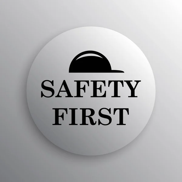 Seguridad primer icono —  Fotos de Stock