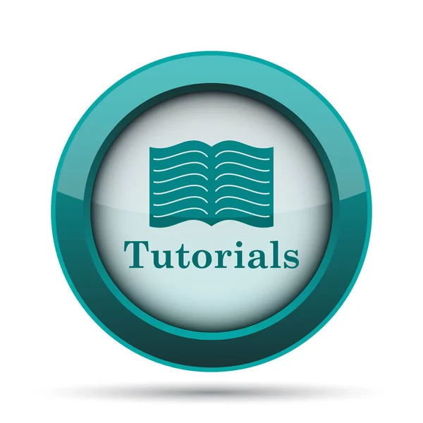 Tutorials Icon Internet Taste Auf Weißem Hintergrund — Stockfoto