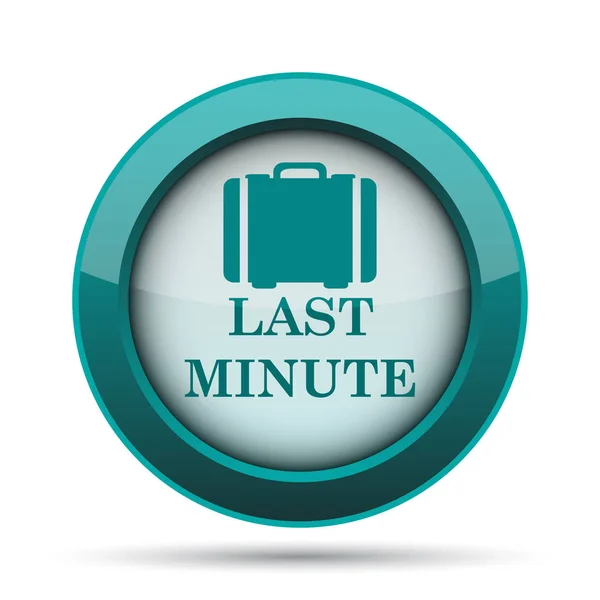 Last Minute Icon Internet Button White Background — Stock Photo, Image