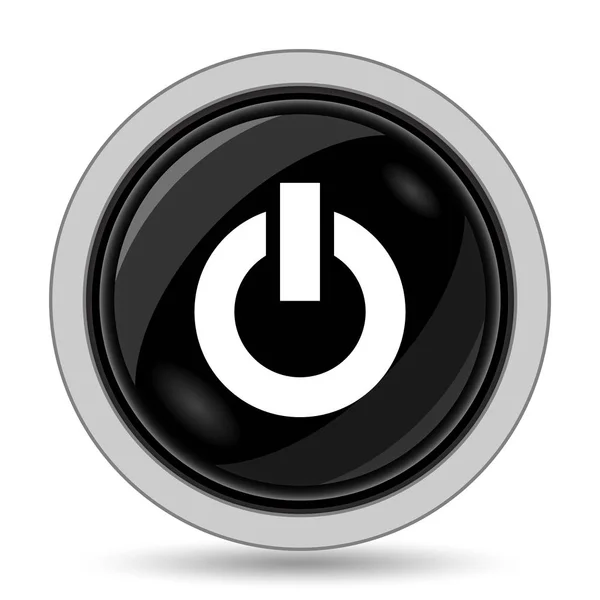 Power Button Icon Internet Button White Background — Stock Photo, Image