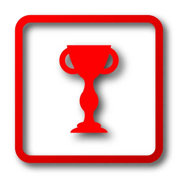Иконка Кубка Победителей Кнопка Интернет Белом Фоне — стоковое фото