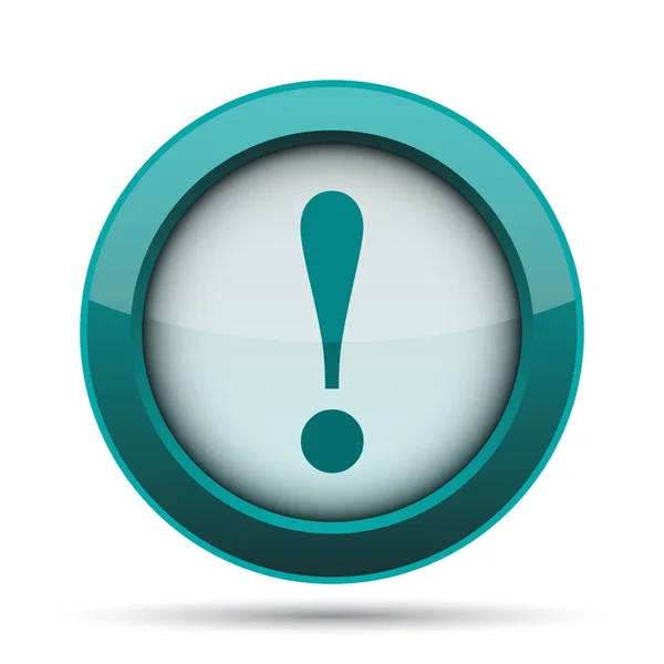 Attention Icon Internet Button White Background — Stock Photo, Image